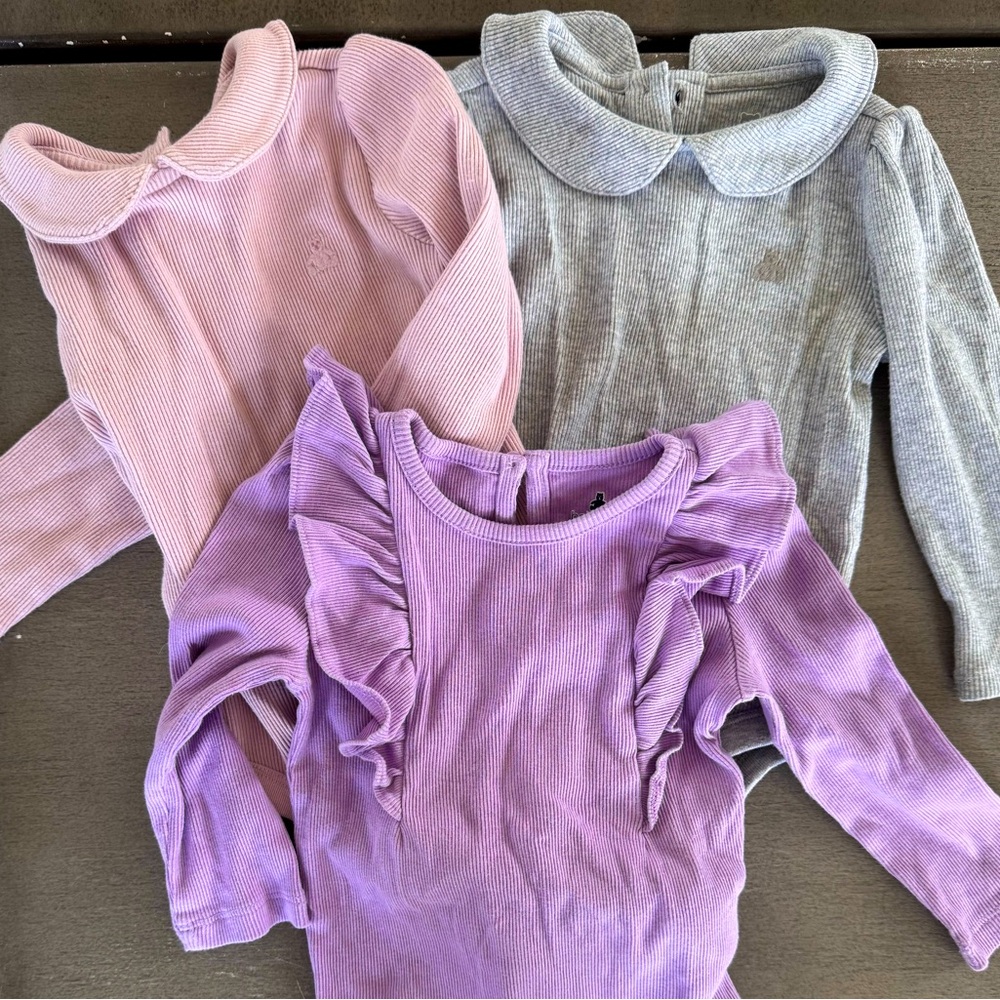 Baby gap baby girls bundle all 12-18 months- overall Outift, coat, 3 onesies